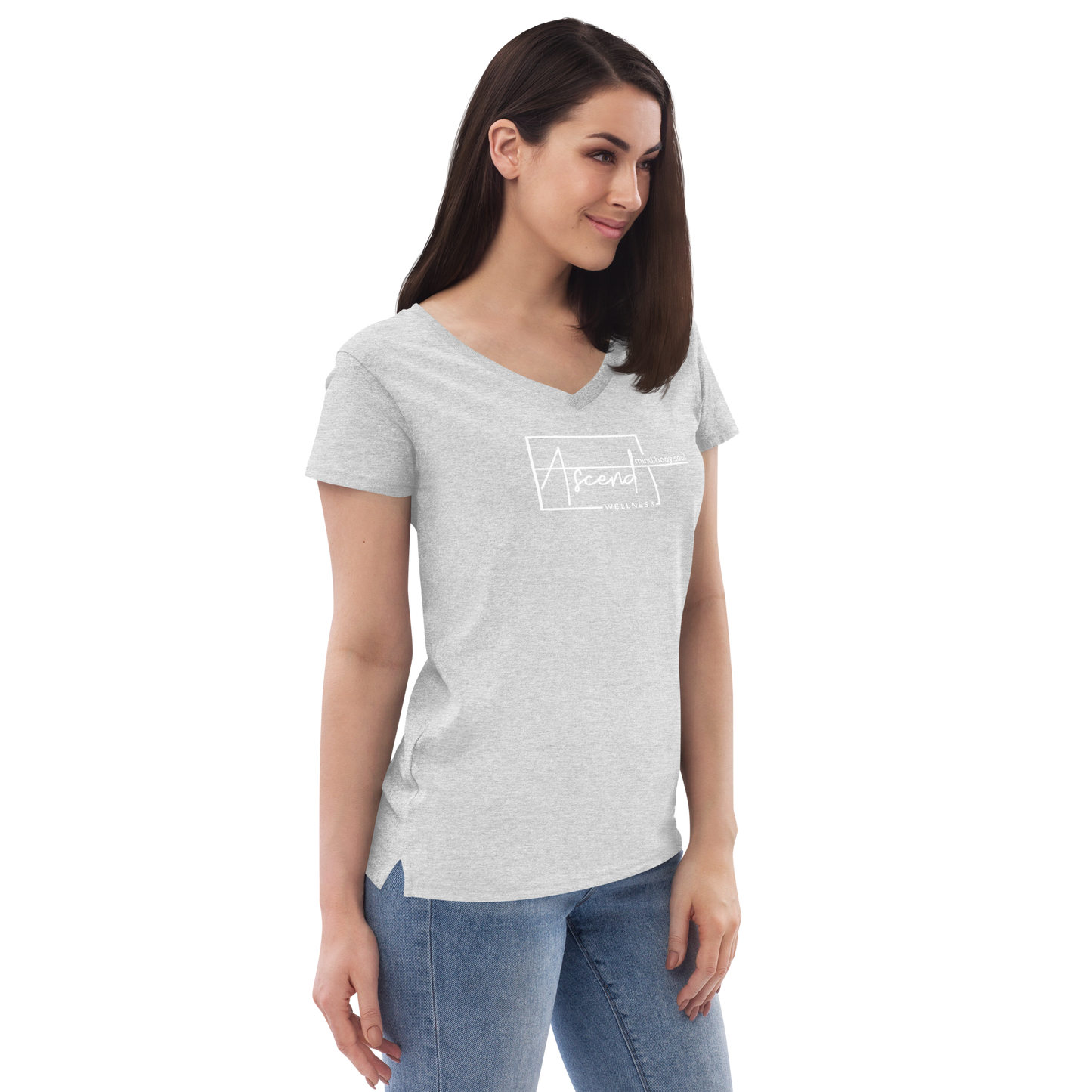 ASCEND Logo Women’s recycled v-neck t-shirt
