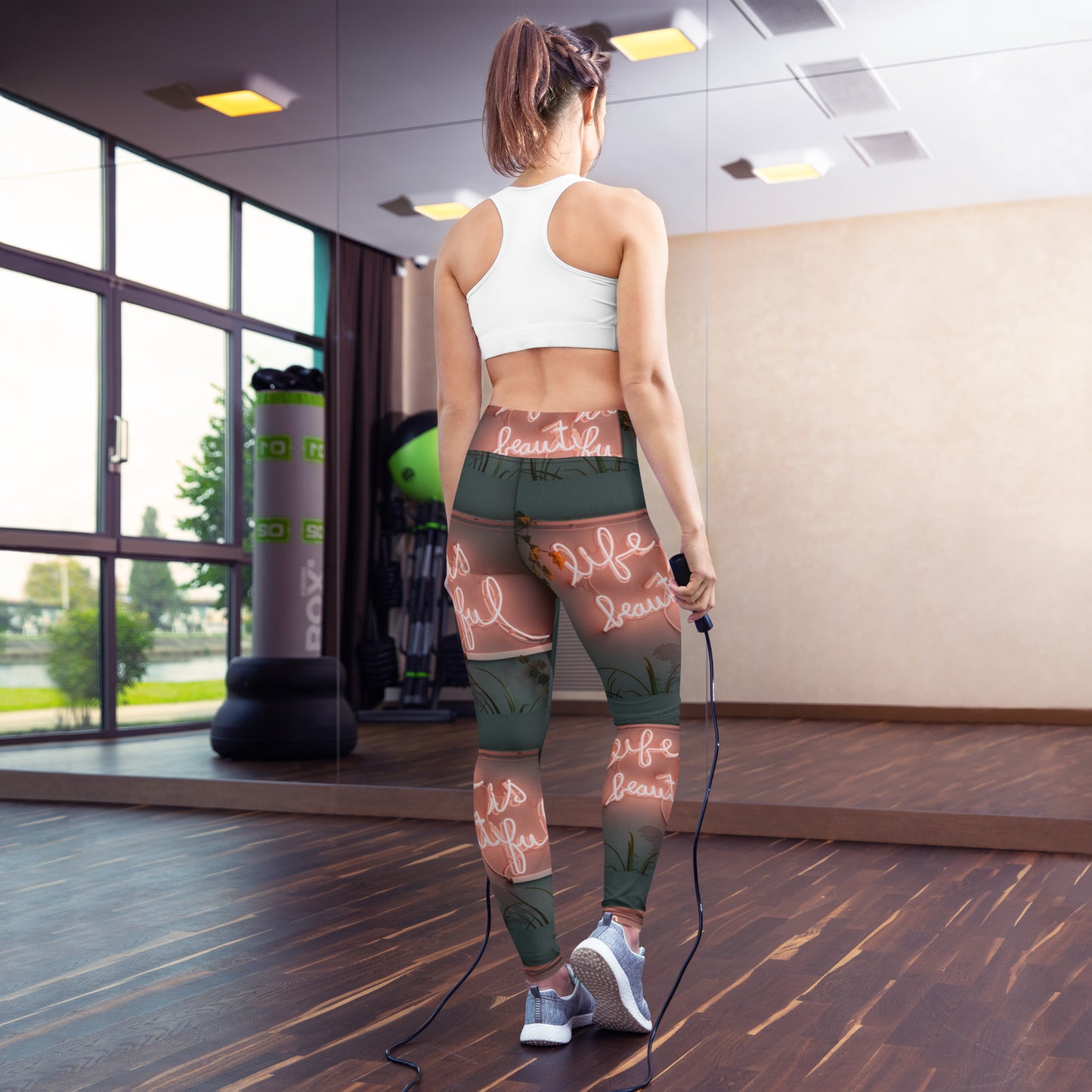 Life is Beautiful Yoga Leggings