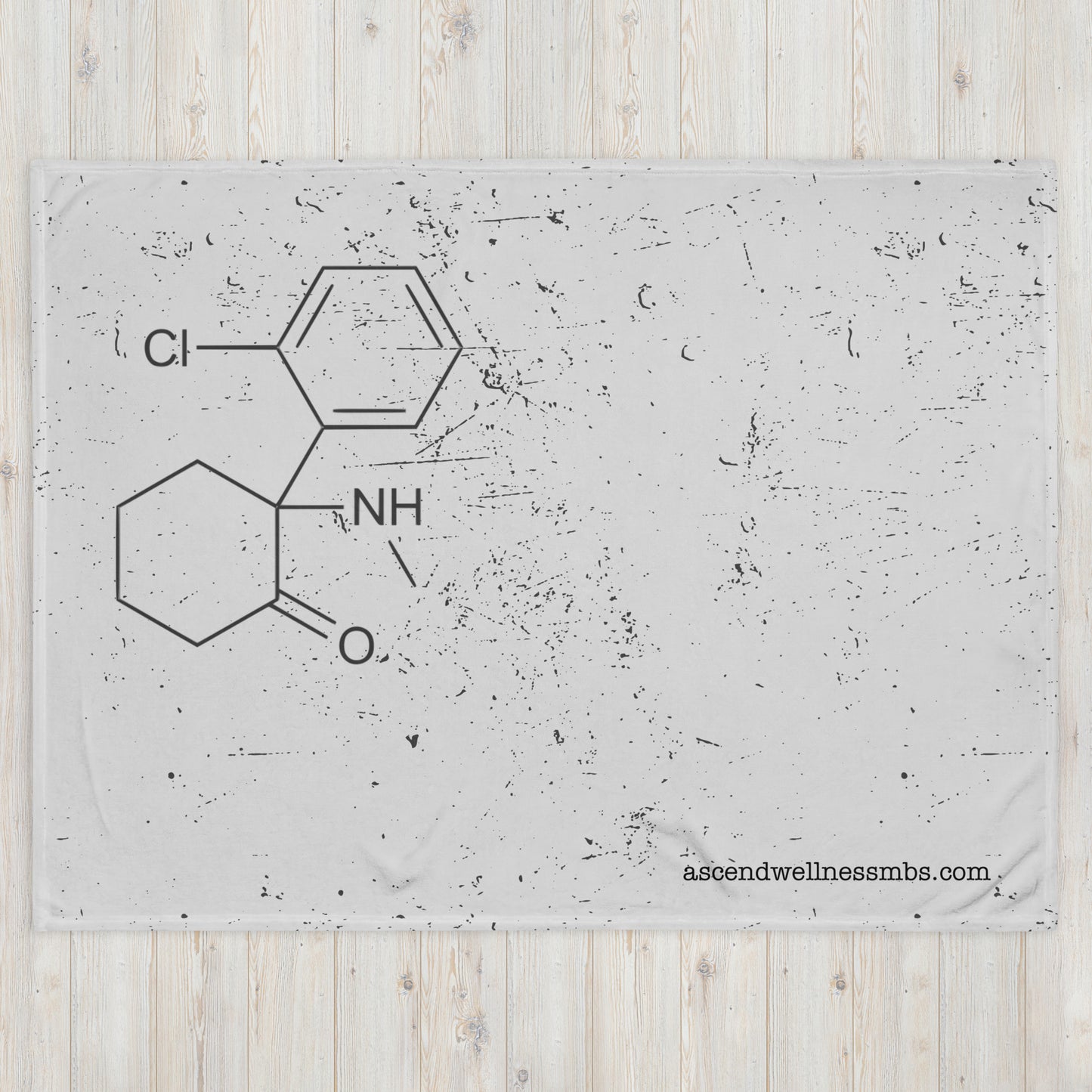 Ketamine Structure Throw Blanket