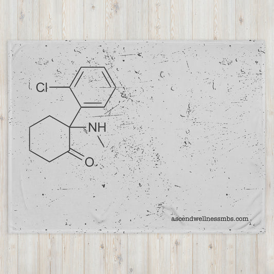 Ketamine Structure Throw Blanket