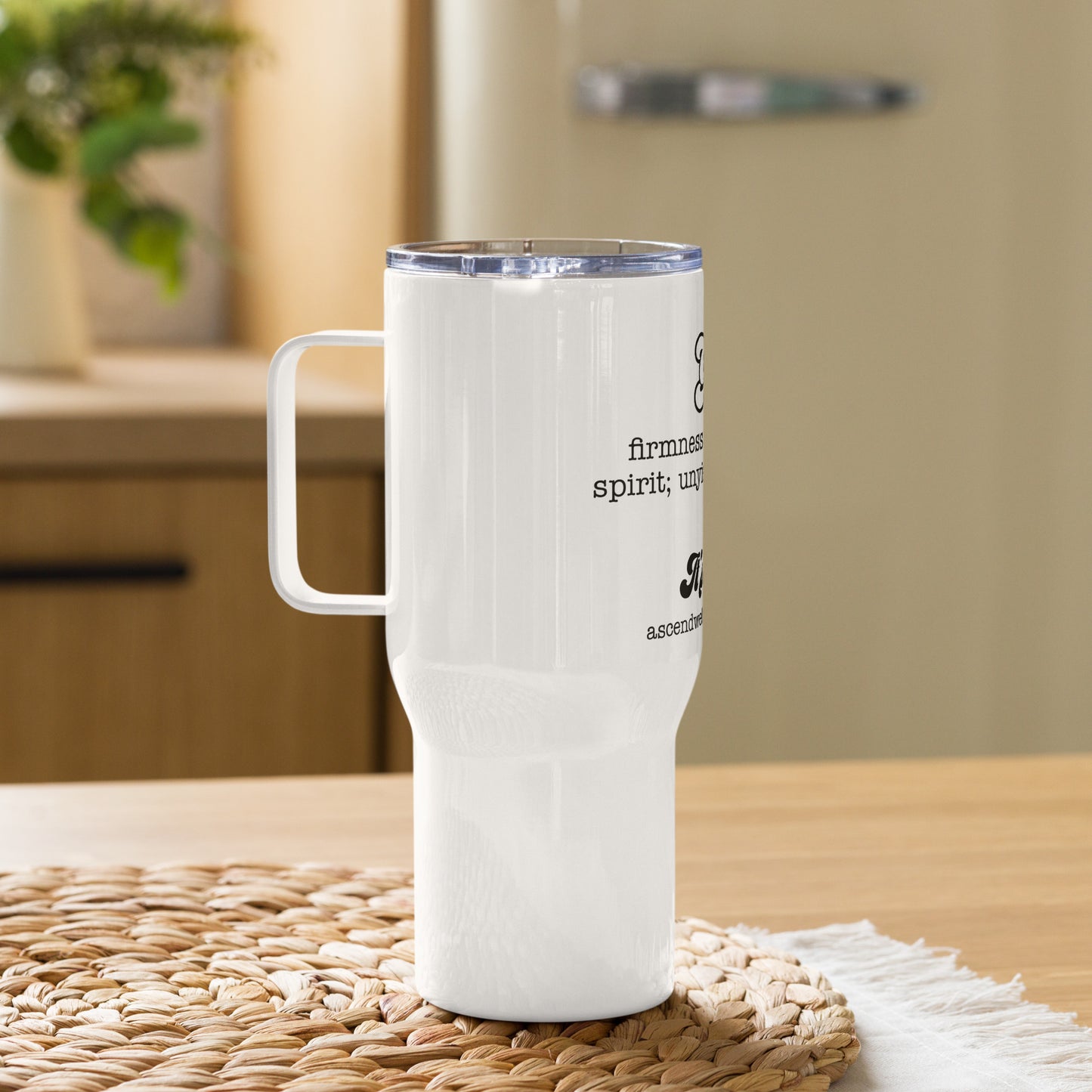 "Grit" Travel mug with a handle