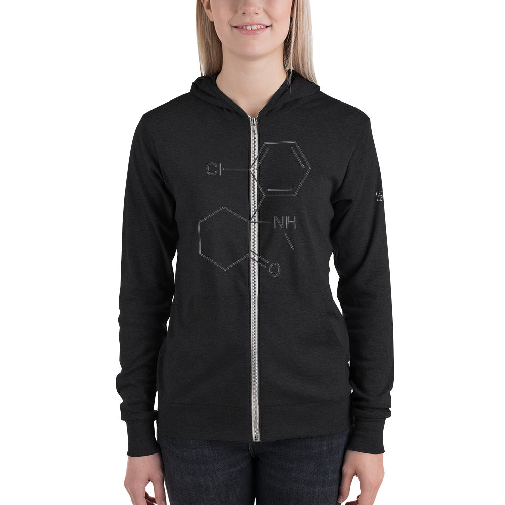 Ketamine Heals Unisex zip hoodie