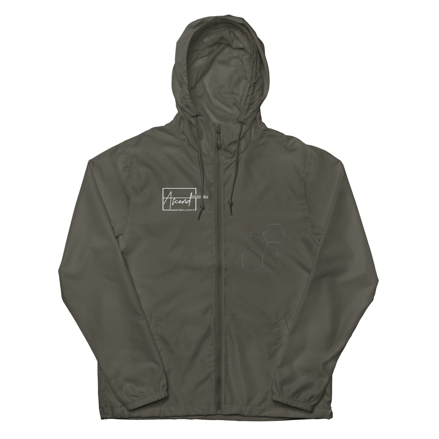 Ascend Ketamine Unisex lightweight zip up windbreaker