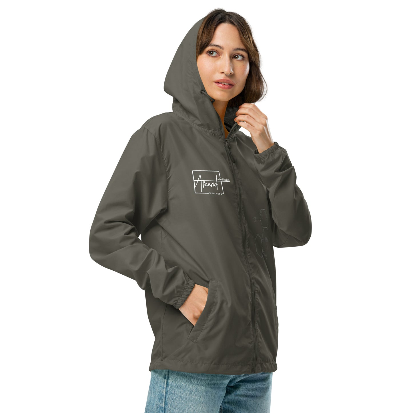 Ascend Ketamine Unisex lightweight zip up windbreaker