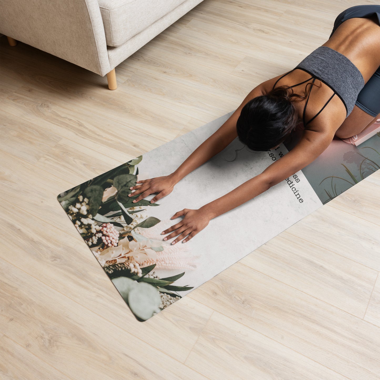 Life is Beautiful Yoga mat